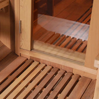 6-Person Patchworkred Cedar Traditional Steam Barrel Sauna — product view 14