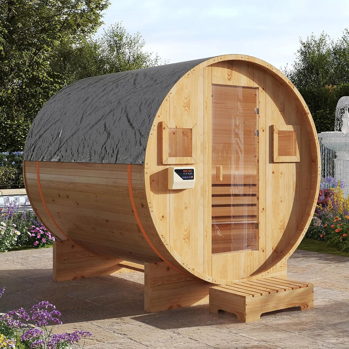 Outdoor Traditional Barrel Sauna — product view 2