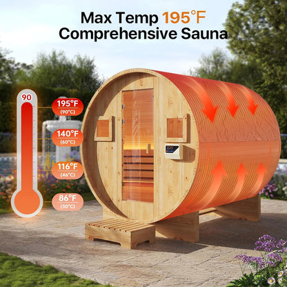 Outdoor Traditional Barrel Sauna — product view 5