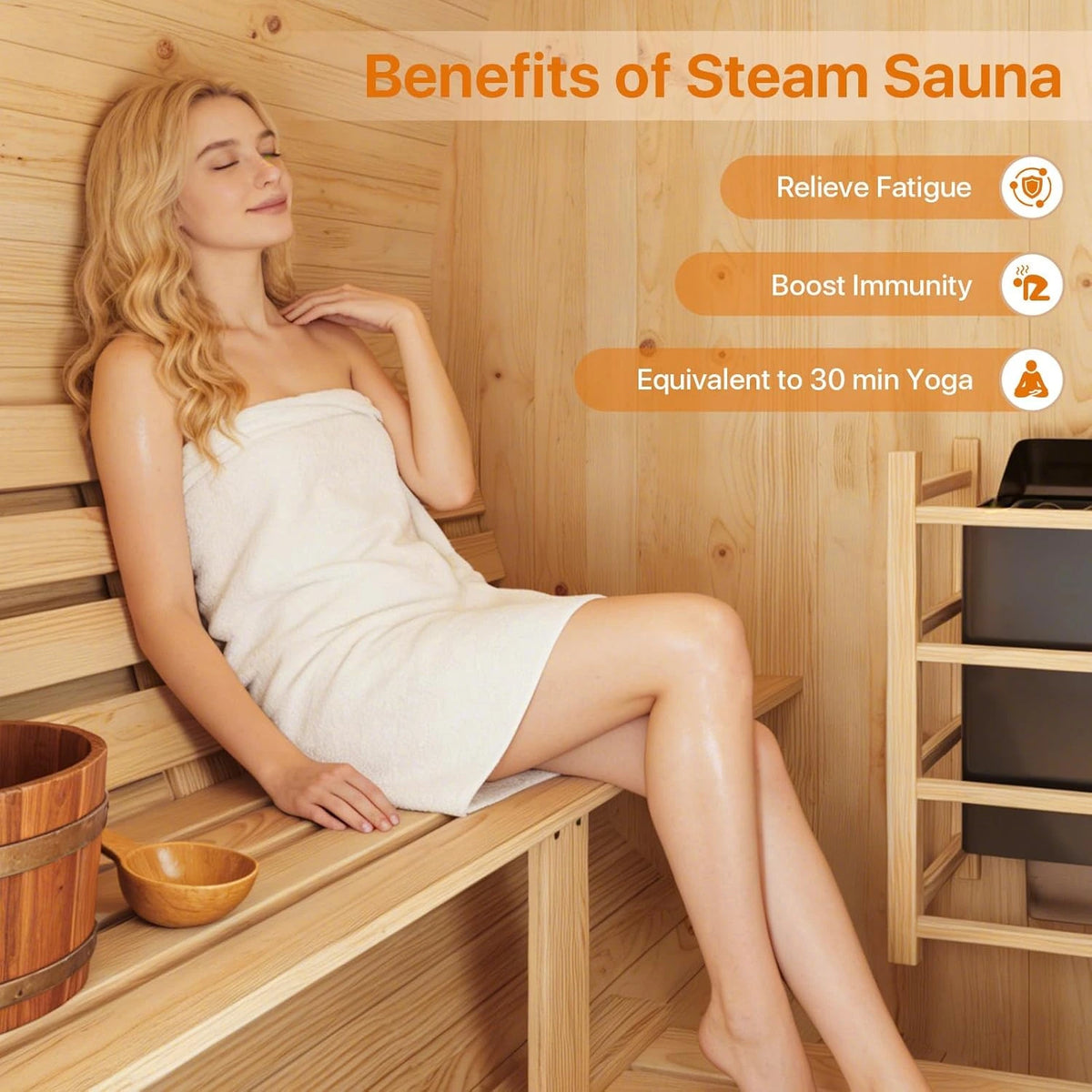 Outdoor Traditional Barrel Sauna — product view 7
